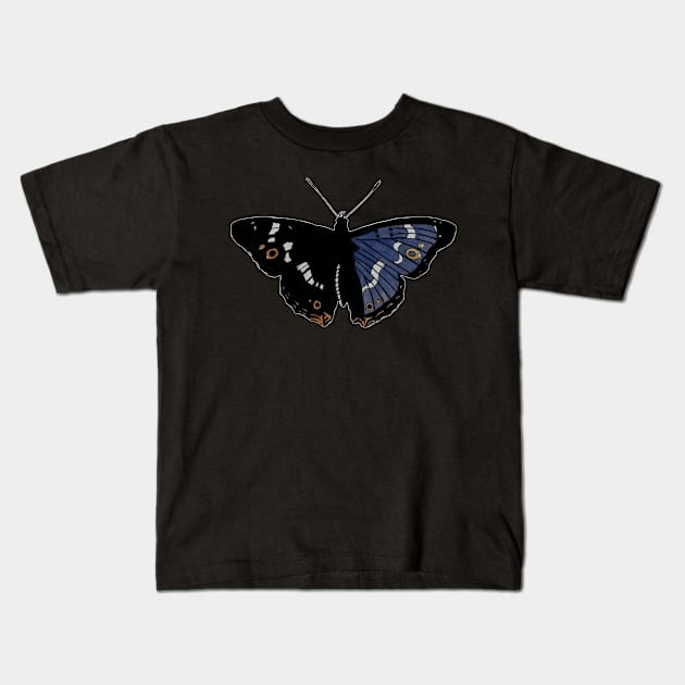 Butterfly 01a, transparent background Kids T-Shirt by kensor